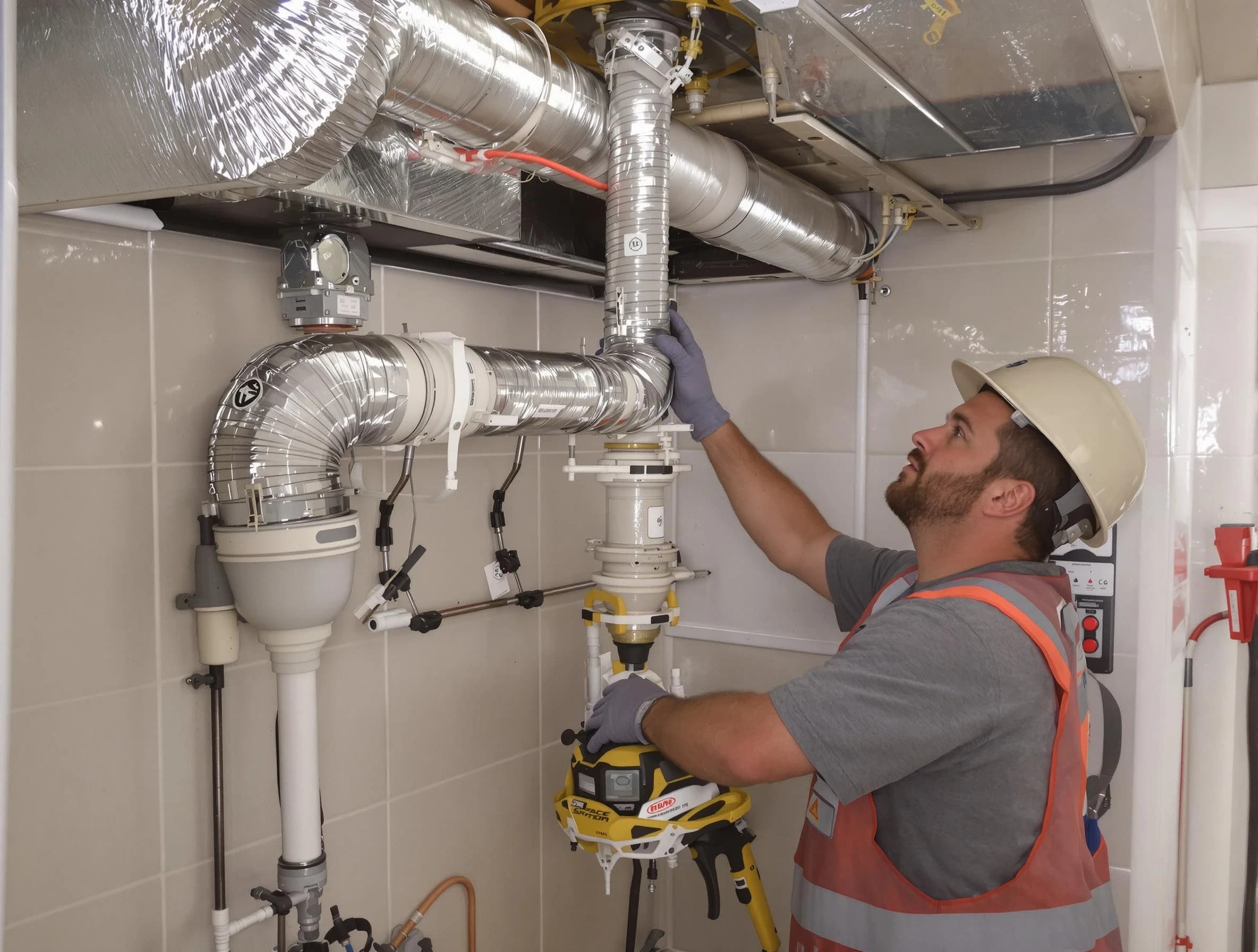 Highland Dryer Vent Cleaning expert performing professional dryer vent repair and installation in Highland