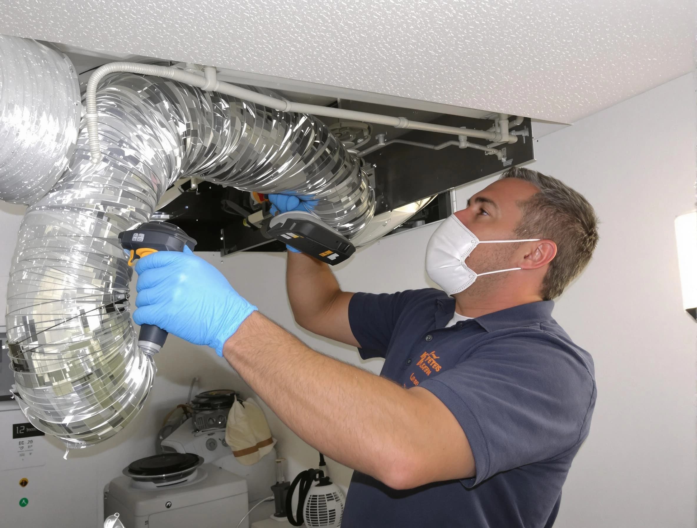 Highland Dryer Vent Cleaning professional performing thorough residential dryer vent cleaning in Highland