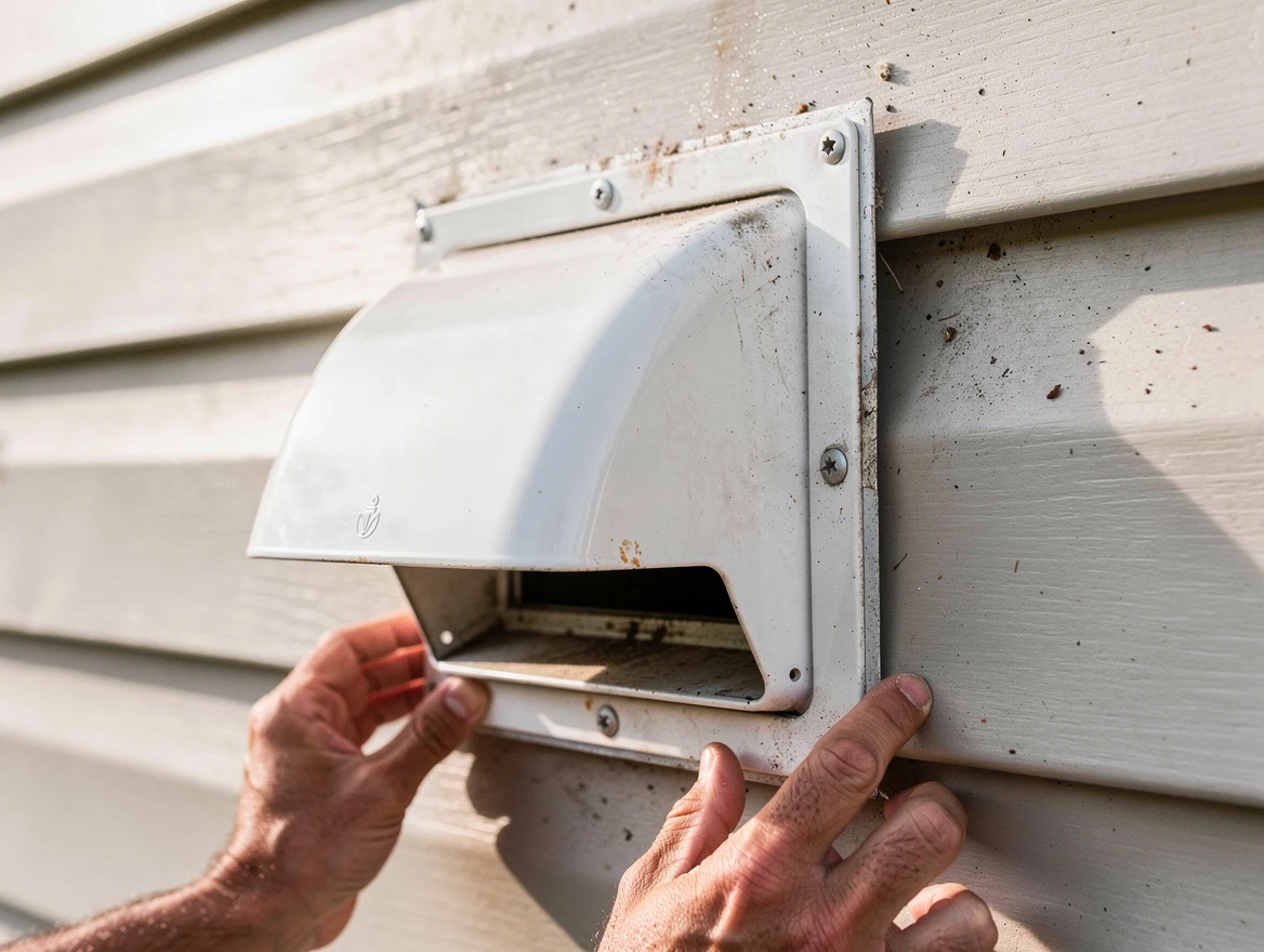 Highland Dryer Vent Cleaning technician delivering thorough residential dryer vent cleaning service in Highland